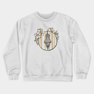 Gold light and flowers Crewneck Sweatshirt